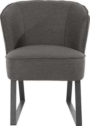 Exxpo Sofa Fashion Sessel »Americano, Loungesessel« mit Keder und Metallfüssen, Bezug in verschiedenen Qualitäten, 1 Stck