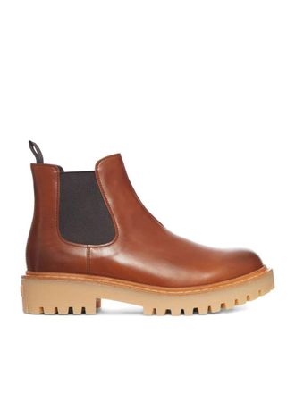 Prada Leather Chelsea Boots Shoes