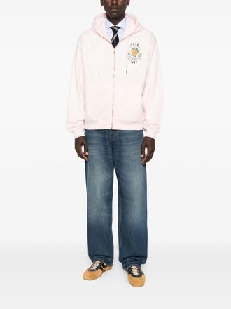 Casablanca Mens Casa Way Orange Mascot Hoodie - Light Pink Cotton - Size Small