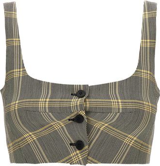 Marni Multicolor Top cropped check
