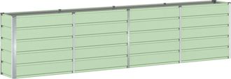 vidaXL Jardinera Verde 320 X 40 X 75 Cm Acero Vidaxl