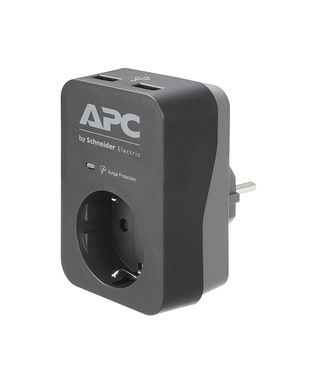 A.P.C. Apc Pme1wu2b-gr Limitador De Tensi&oacute;n Negro, Gris 1 Salidas Ac 230 V