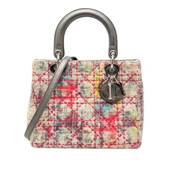 Dior Pre-owned Lady Dior - Dames - Vintage Handtas - Veelkleurig - ONE Size - Leer - Vintage