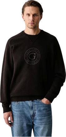 Guess Sweatshirt met ronde hals - Heren - Sweatshirts & Hoodies - Bruin - Maat: XL Katoen