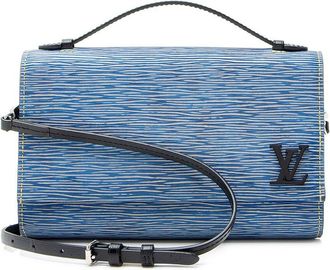 Louis Vuitton Blue Epi Leather Clery Pochette (Authentic Pre-Loved)