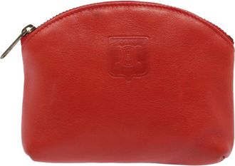 Celine Red Leather Clutch Bag (Pre-Owned)
