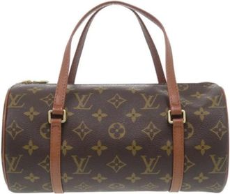 Louis Vuitton Tweedehands Canvas Louis Vuitton tassen - Dames - Vintage Handtas - Bruin - ONE Size - Vintage