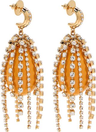 Chloé The Chloé Glow Embellished Drop Earrings - Yellow - One Size