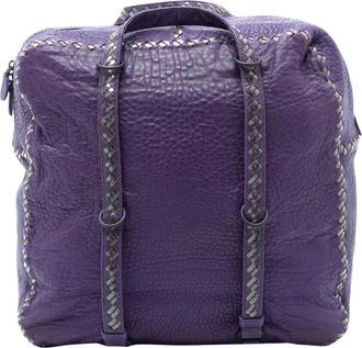 Bottega Veneta Borsa Duffel in Pelle Pre-owned - - Pre-owned - Donna - Viola - ONE SIZE