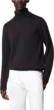 Roberto Collina Truien & Vesten, Heren, Bruin, XL, Wol, Dolcevita Turtleneck