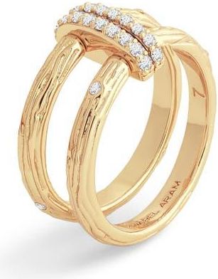 Anabel Aram Enchanted Forest Double Stack Ring in Gold at Nordstrom, Size 6