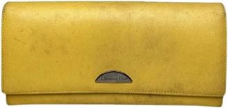 Dior Pre-owned Wallets, female, Yellow, Size: ONE SIZE Pre-owned Vintage Wallet