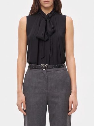 Pinko Sleeveless Pussy-Bow Viscose Top