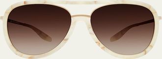 Barton Perreira Fossett Aviator Sunglasses