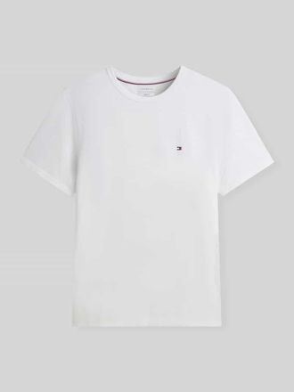 Tommy Hilfiger Regular Fit T-Shirt aus reiner Baumwolle in Weiss, Gr&ouml;&szlig;e XXL