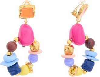 Oscar De La Renta Seaglass Round Drop Earrings