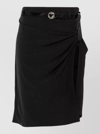 Coperni belted high waist skirt side slit