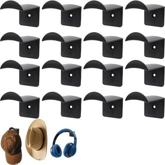 OEM Organizador De Gorras De 16 Piezas, Perchero, Soporte Para Gorras, Perchero, Soporte Autoadhesivo Para Gorras, Perchero, Negro