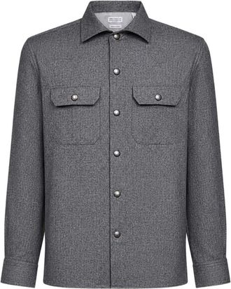 Brunello Cucinelli Uomo, Magliette, Grigio, S, new