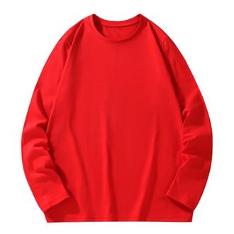Generic Mens Casual Sweatshirts Thermal Lock Long Sleeve Jumpers Sweatshirt - Cotton Blend Pullover Design Oversized Baggy Style Pullover, Windproof Round Nec