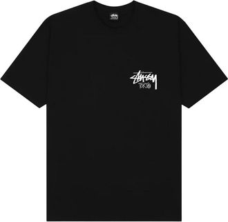St&uuml;ssy Tops, Heren, Zwart, M, Katoen, Oversized Tee