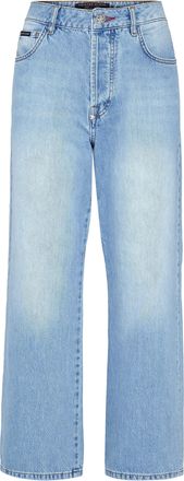 Philipp Plein Denim Trousers Loose Fit Iconic Plein