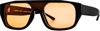 Thierry Lasry Klassy 101 ORANGE Mens Sunglasses Black Size 56