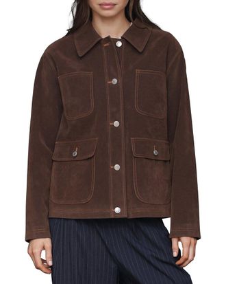 Avec Les Filles Short Wool-Blend Barn Jacket