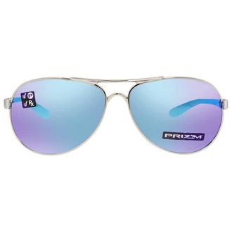 Oakley Feedback Prizm Sapphire Polarized Pilot Ladies Sunglasses OO4079 407933 59
