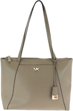 Michael Kors Pre-owned Tote Bags, female, Beige, Size: ONE SIZE Pre-owned Leather Tote Bag