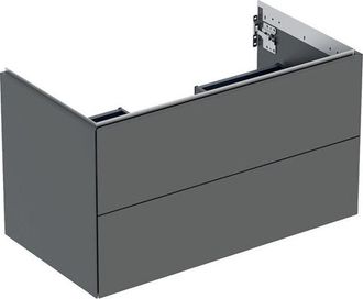 Keramag Geberit One Mueble Bajo Lavabo, 2 Cajones, 88.8x50.4x47cm