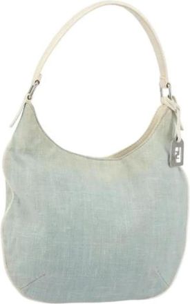 Fendi Pre-owned Shoulder Bags, female, Blue, Size: ONE SIZE Pre-owned Vintage Shoulder Bag