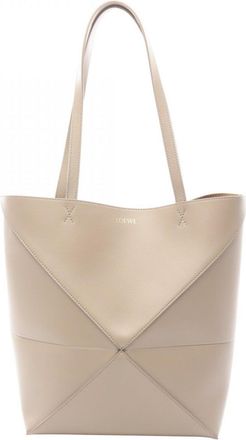 Loewe Beige Leather Tote Bag (Pre-Owned)