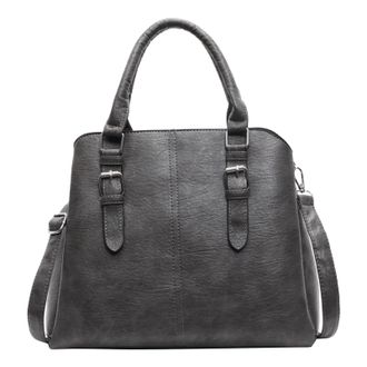 Generic Kexpery Womens PU Handbag with Top Handle and Detachable Shoulder Strap for Office and Shopping