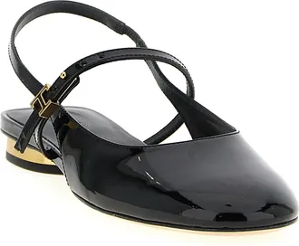 Tod's Womens Black Calfskin Ballet Flats