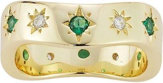 Sphera Milano 14K Gold Plated Cz Ring