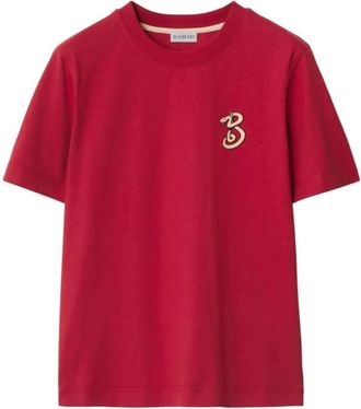 Burberry B Snake Cotton T-Shirt, Size XX-Small