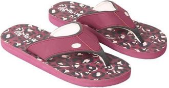 Animal Swish Leopard Print Flip Flops in Burgundy at Nordstrom, Size 7