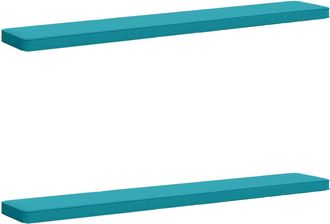 vidaXL Cojines Para Banco De 2 Piezas Vught 2 Pcs 100% Poli&eacute;ster Vidaxl