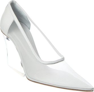 Sportmax Aia1234 Mesh & Leather Pump
