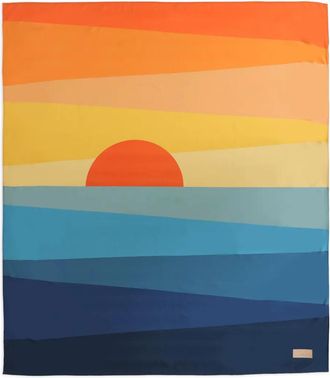 Amap&ocirc; sunset print scarf - women - Polyester - One Size - Yellow