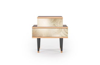 StoryZ Mesita de noche arena 2 cajones L 58 cm