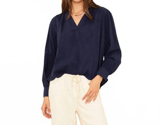 Xirena Elena Popover Top In Navy