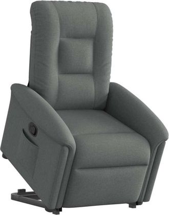 vidaXL Vidaxl - Sill&oacute;n Reclinable Elevable De Tela Gris Oscuro