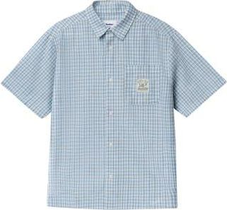 Butter Goods Equipment Plaid Short Sleeve Button-Up Shirt in Blue at Nordstrom Rack, Size Small