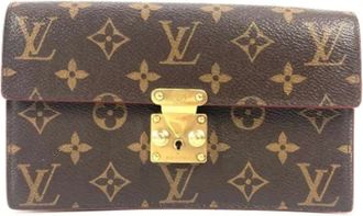 Louis Vuitton Pre-owned Clutches, female, Brown, Size: ONE SIZE Pre-owned Canvas louis-vuitton-bags