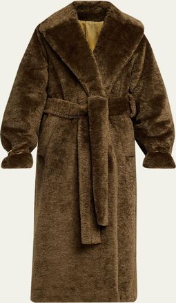 Darkpark Madison Faux Fur Trench Coat