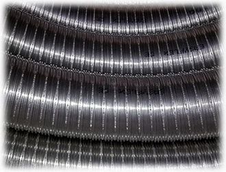 MBM Tubo De Acero Inoxidable 316 Flexible De 10 M De Longitud, Di&aacute;metro Interno De 60 Mm, Liso, Conforme A La Norma Ce En 1856-2