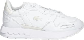 Lacoste Partner Leren Sneakers - Dames - Sneakers - Wit - 40 EU - Leer - Schoenen