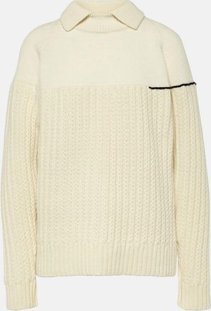 Victoria Beckham Double-collar wool sweater